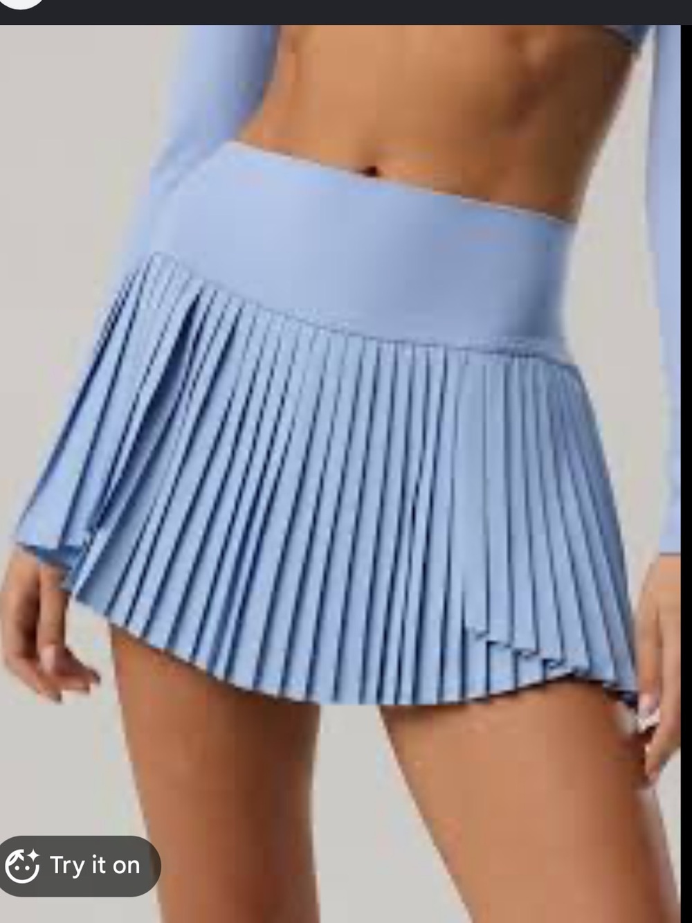 Aerie plight blue skort set - medium